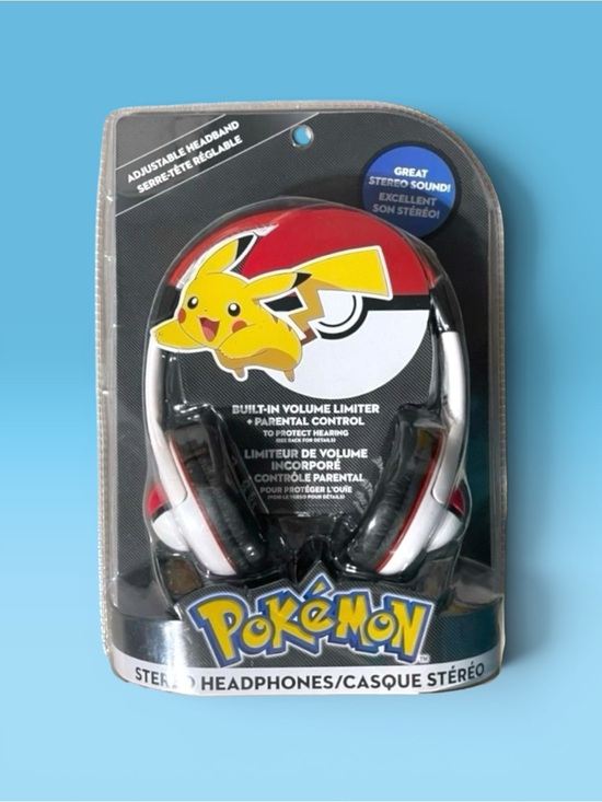 Pokemon Other - 🧸2/$10🧩3/$12 NWT Pokémon Pokeball Wired Over Ear Kids Headphones